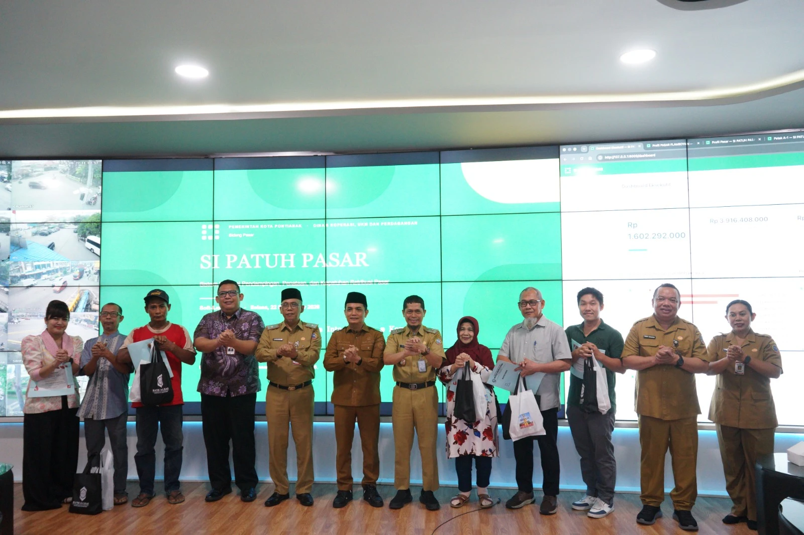 SI PATUH PASAR Kontrol Retribusi Pasar Pontianak